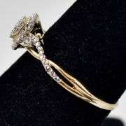 Amazing 10K Yellow Gold Diamond Ring