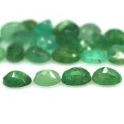 Rich emerald green 7.65ct 26pc Emerald set
