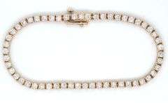 14kt Yellow gold 2.65ctw diamond tennis bracelet