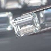 Gorgeous 7.03ct untreated 8x6mm Aquamarine set