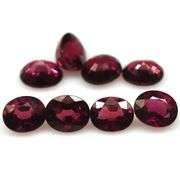 Top violet pink! 7.28ct UNTREATED Rhodolite Garnet set!