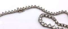Set of 925 sterling silver crystal necklace and earrings
