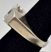 CZ Gemstone Ring in Sterling Silver