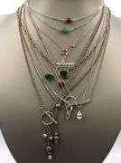 group lot of 12 necklace in 925 sterling silver