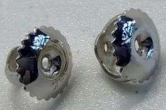 14K White Gold Round Brilliant Cut Lab Diamond Studs