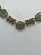 Natural rare Aventurine & Diamond Necklace.
