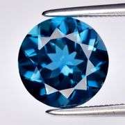 Top London blue 2.79ct Brazilian Topaz solitaire