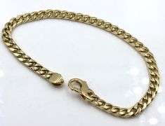 14kt Yellow gold Curb link bracelet