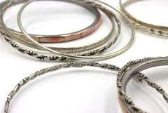 925 Sterling Silver Bangle Lot