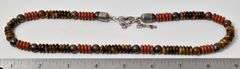 Multi-Gemstone Beaded Necklace in Sterling Silver