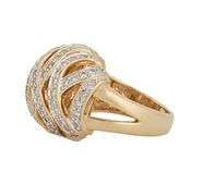1.00ctw Pave Diamond Woven Dome Ring in 14K