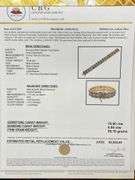 Jaw Dropping 19.00CTW Oval Multi Color Cabochon-Cut Tourmaline & 4.00CTW Diamond Bracelet in 14K Yel