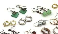 Group lot of Vintage 925 sterling silver earrings