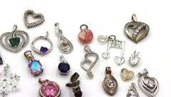 Group lot of Vintage 925 sterling silver pendants