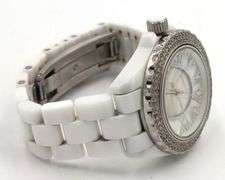 Swiss Legend Karamica white ceramic diamond quartz watch
