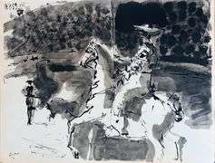 Investment! Rare Picasso original lithograph collection,  Toros with 15 pochoirs , 1960