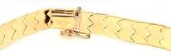 Lovely 14K YG High Polish & Textured Stampatto Bracelet