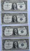 Four Consecutive 1935 E Unc$1 Silver Certificates