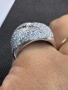 18K White Gold Diamond Cluster Ring