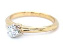 Tiffany & Co 0.22ct round brilliant cut diamond engagement ring