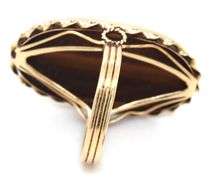 Bold 14K YG Tigers Eye Ring