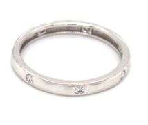 14kt White gold diamond Scattered band