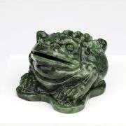 Hand-Carved Jade Money Frog for Wealth and Luck