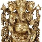 Large Brass Ganesh Giver of Blessings