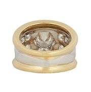 2.50ctw Round Diamond Double Row Statement Band Ring in 18K