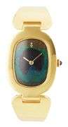 Corum Love Bond 57300, 28 X 34mm, Peacock Feather Dial, 18K Yellow Gold Ladies Watch