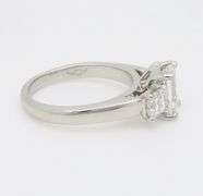 Platinum Martin Flyer Three Stone 2.21CTW Diamond Ring