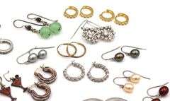 Group lot of Vintage 925 sterling silver earrings