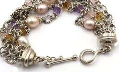 Michael Dawkins 925 Sterling Silver Multi Strands Bracelet