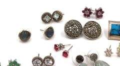 Group lot of Vintage 925 sterling silver earrings