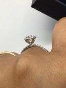 18K White Gold Round Brilliant Cut Lab Diamond Ring