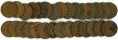 Run of 29 Different Indian Head Cents: 1881-1909
