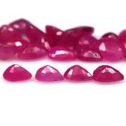 Lovely 10.36ct 25 piece pear cut Ruby set -Heated only!!!