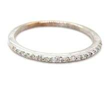10kt White gold diamond cluster wedding set