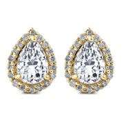 Stunning 14K Gold Lab-Grown Diamond Earrings – Exceptional F Color & VVS1 Clarity