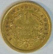 Very scarce 1851-O Type One $1 Gold Piece in nice condition