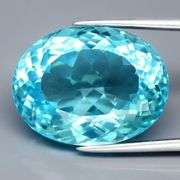 Superbly cut heavy flashing 16.48ct VS Swiss blue Topaz