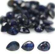 Heated only! 6.62ct cobalt blue Sapphire set from Madagascar