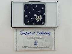 1991-S Silver $1 - United Service Organizations PR DCAM, "Star Themed Box"
