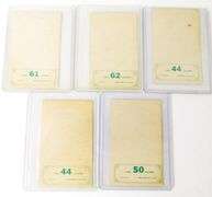5 Topps 1965 Gold Embossed Baseball Cards