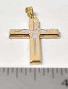 Holy 14K Yellow Gold Cross Pendant
