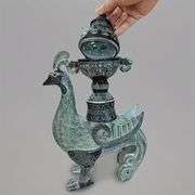 Bronze Phoenix Incense Burner