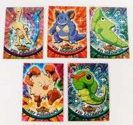 5 1991 Pokémon TV Animation Series Trade Cards