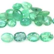 Oval cut 5.19ct 19pc Zambian Emerald set
