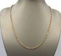 14kt Yellow gold Rope chain necklace