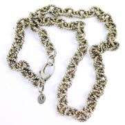 Carolyn Pollack Relios Sterling Cable Link Rope Necklace